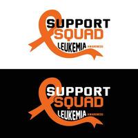 Support Squad Leukemia Awareness vector