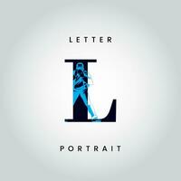 L letter photography vector