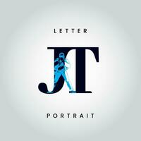 jt letter vector