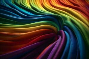 abstract background of rainbow silk photo