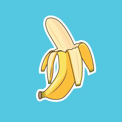 Banana Cartoon Line Isolated Icon Fresh Healthy Fruit Vector Illustration  20230863 Vector Art at Vecteezy