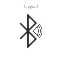 Bluetooth icon set vector graphic element