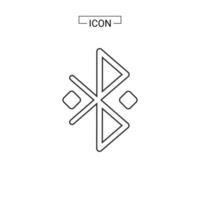 Bluetooth icon set vector graphic element