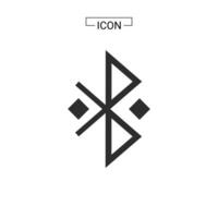 Bluetooth icon set vector graphic element