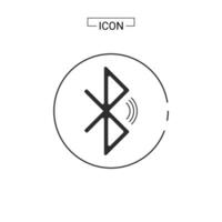 Bluetooth icono conjunto vector gráfico elemento