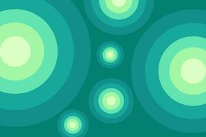 green circle abstract background. vector illustration