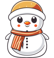 snowman icon. AI Generated png