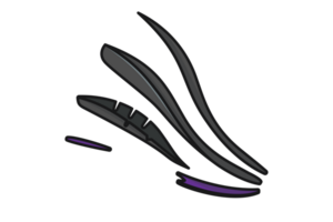 Comfortable shoes arch support insoles illustration. Fashion object icon concept. Two-layered shoe arch support insole design. png