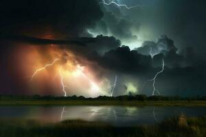 enorme tormenta. generar ai foto