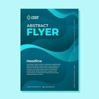 Abstract flyer design vector