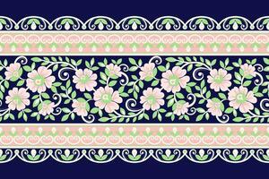 Botanical Seamless. Background Seamless Pattern Geometric Ethnic pattern design  for background, carpet, wallpaper, clothing, wrapping, Batik, fabric, printing textile illustration. vector
