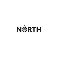 North logo or wordmark design vector