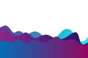 un ola de azul y púrpura colores en un blanco antecedentes vector