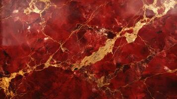 Red marble texture with gold. Texture for home decoration. Ceramic wall tiles photo