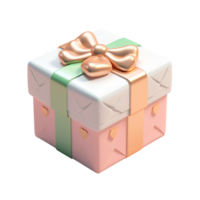 3d generativo 3d pastello regalo presente scatola per nero Venerdì saldi, compleanno png