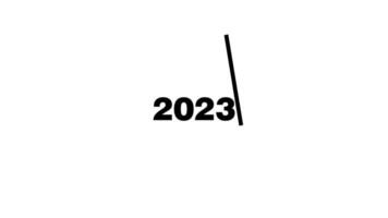cambio año desde 2023 a 2024 animación bueno para web, diseño, animación, ui ux diseño, antecedentes video