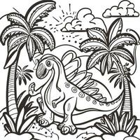Vector coloring page. artwork hand drawn illustration