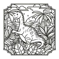 Vector coloring page. artwork hand drawn illustration