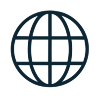 World Wide Web Icon, Browser symbol. AI Generative png