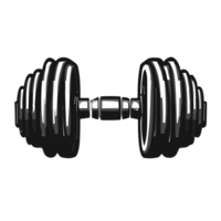 Dumbbell icon sign symbol design, AI Generative png