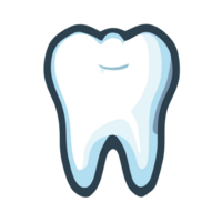 teeth icon dentist flat sign,symbol. AI Generative png