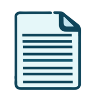 Document file icon. Paper doc sign,AI GENERATIVE png