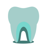 dentes ícone dentista plano sinal, símbolo. ai generativo png