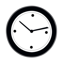 hora y reloj icono, mirar, Temporizador, ai generativo png