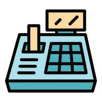 Button pos terminal icon vector flat