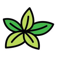 Oregano plant icon vector flat