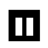 Pause icon sign symbol design, AI Generative png