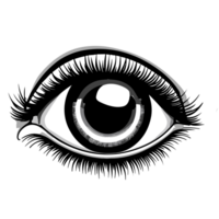 Eye icon sign , AI Generative png