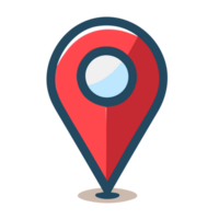 Pin Location , location pointer icon, AI Generative png