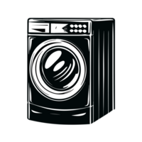 tvättning maskin ikon transparent bakgrund, ai generativ png
