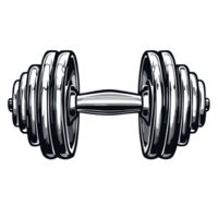 Dumbbell icon transparent background, AI Generative png