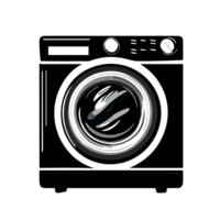 washing machine icon transparent background, AI Generative png