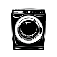 washing machine icon transparent background, AI Generative png