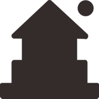 Haus Symbol Silhouette png