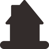 maison icône silhouette png