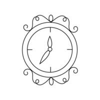 vector ilustración de un pared reloj.