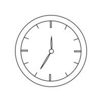 vector ilustración de un pared reloj.