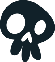 Skelett Kopf Knochen Halloween Silhouette png