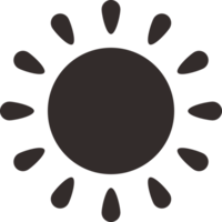 Soleil ensoleillement lumière du soleil icône png