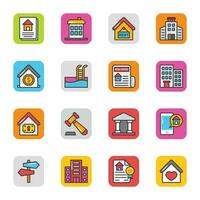 Set of Real Estate Icons vector