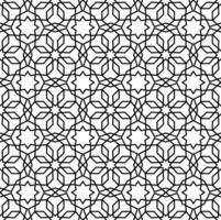 Mashrabiya pattern, Arabesque seamless background vector