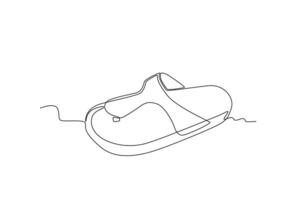 A trendy flip-flop vector