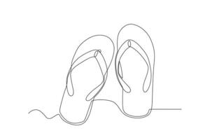 A sandal is comfortable to wear vector