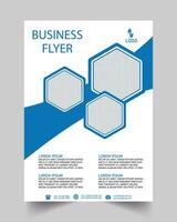 Free vector corporate business flyer template