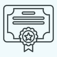 Icon Award 8. related to Award symbol. line style. simple design editable. simple illustration vector