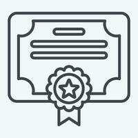 Icon Award 8. related to Award symbol. line style. simple design editable. simple illustration vector